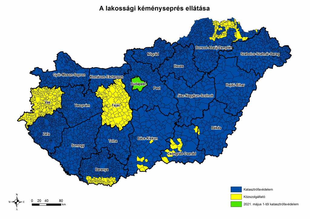 lakossági kéményseprés ellátása